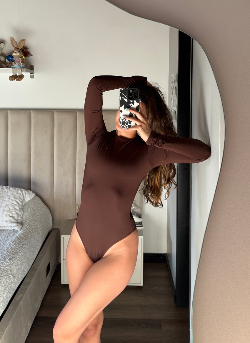 Body cuello cerrado Bora - Chocolate - Pauly