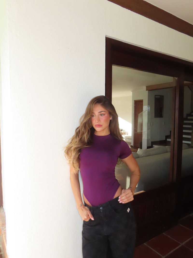 Body en Lycra Zoe - Berenjena - Pauly