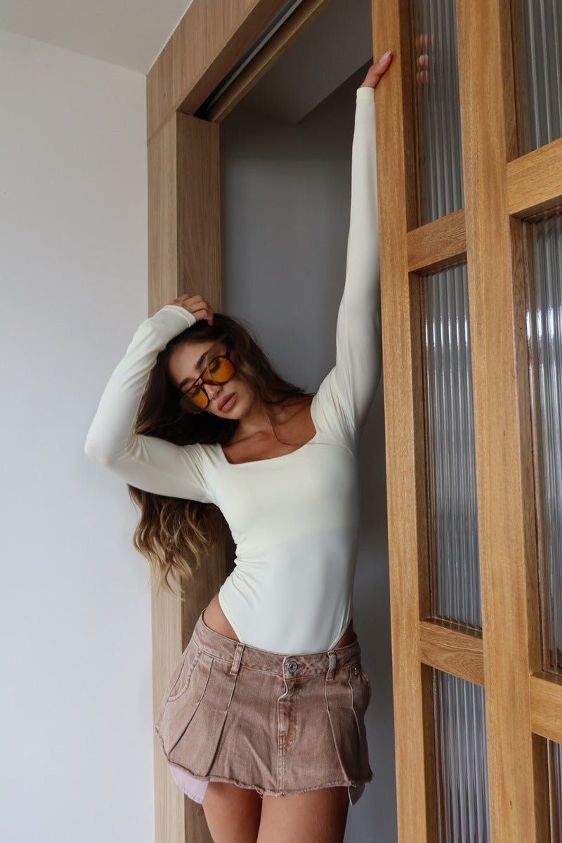 Body manga larga Milano - Butter yellow - Pauly