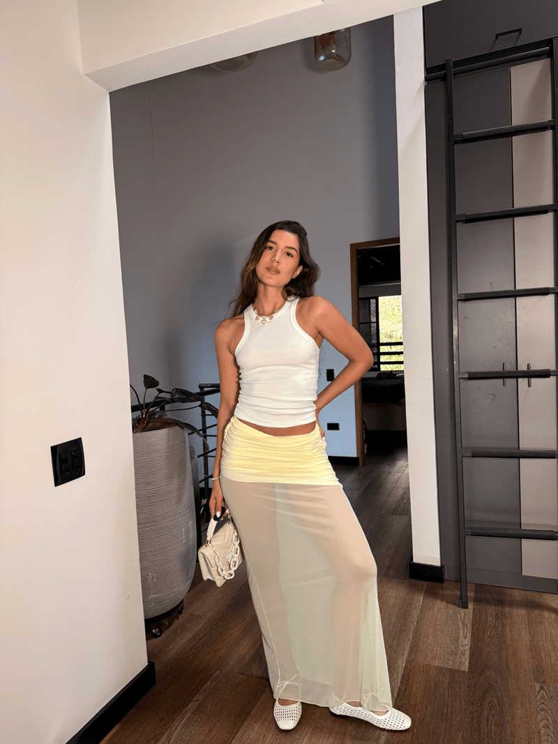 Falda en Tull Adele - Butter Yellow - Pauly