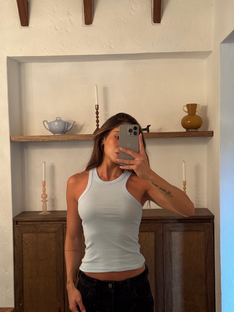 Tank Top Esqueleto - Baby Blue - Pauly