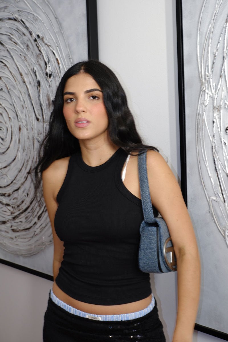 Tank Top Esqueleto - Negro - Pauly